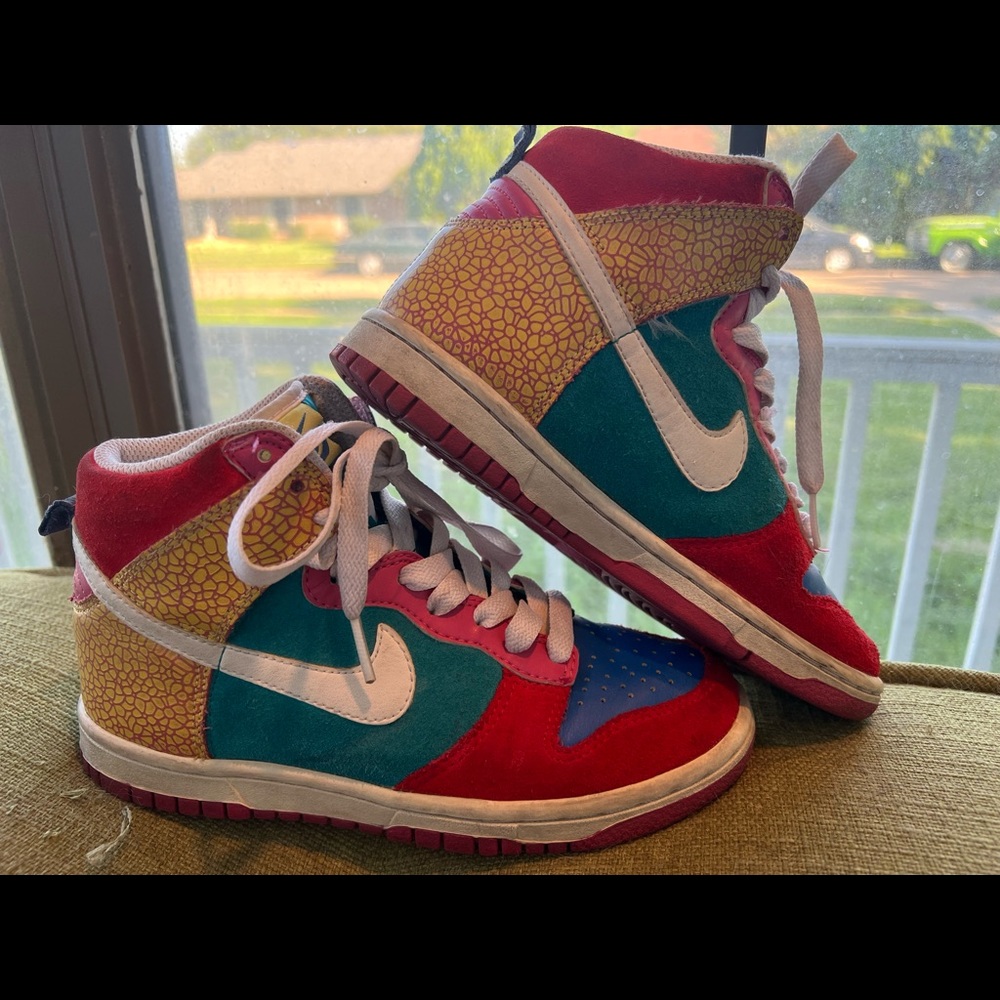 Multi color Nike Dunks